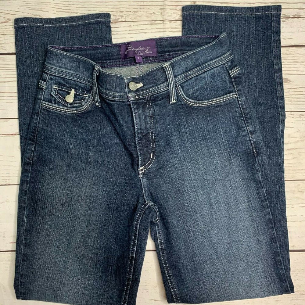 Not Your Daughters Jeans Womens Bootcut Jeans Sz 2